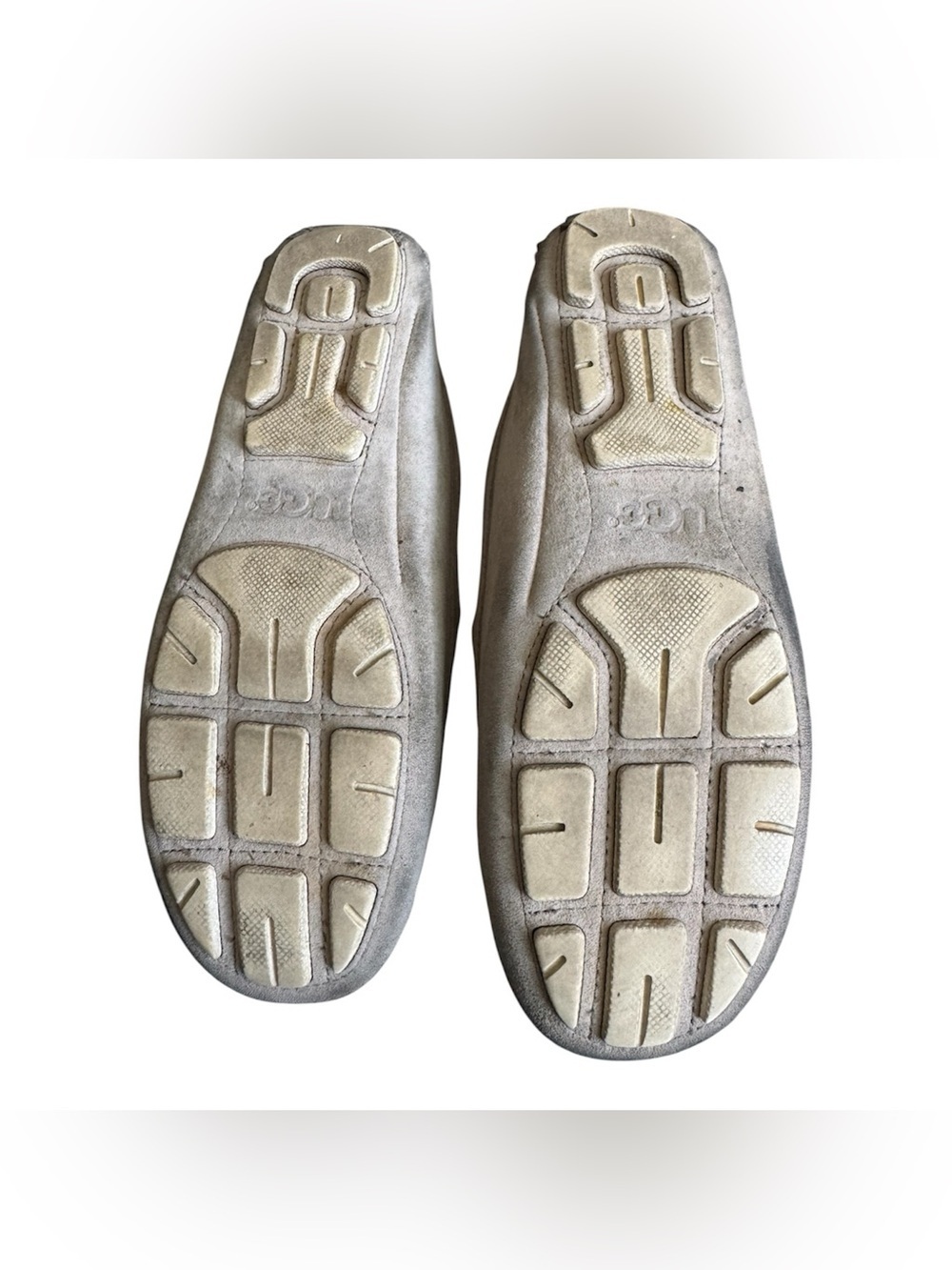 UGG Sayde Nautilus Suede Twinsole Driving Moccasins Gray US 6 - Picture 9 of 10
